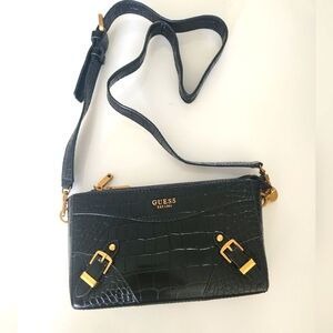Guess Est 1981 compact crossbody bag 2 zipper sections NewNoTags